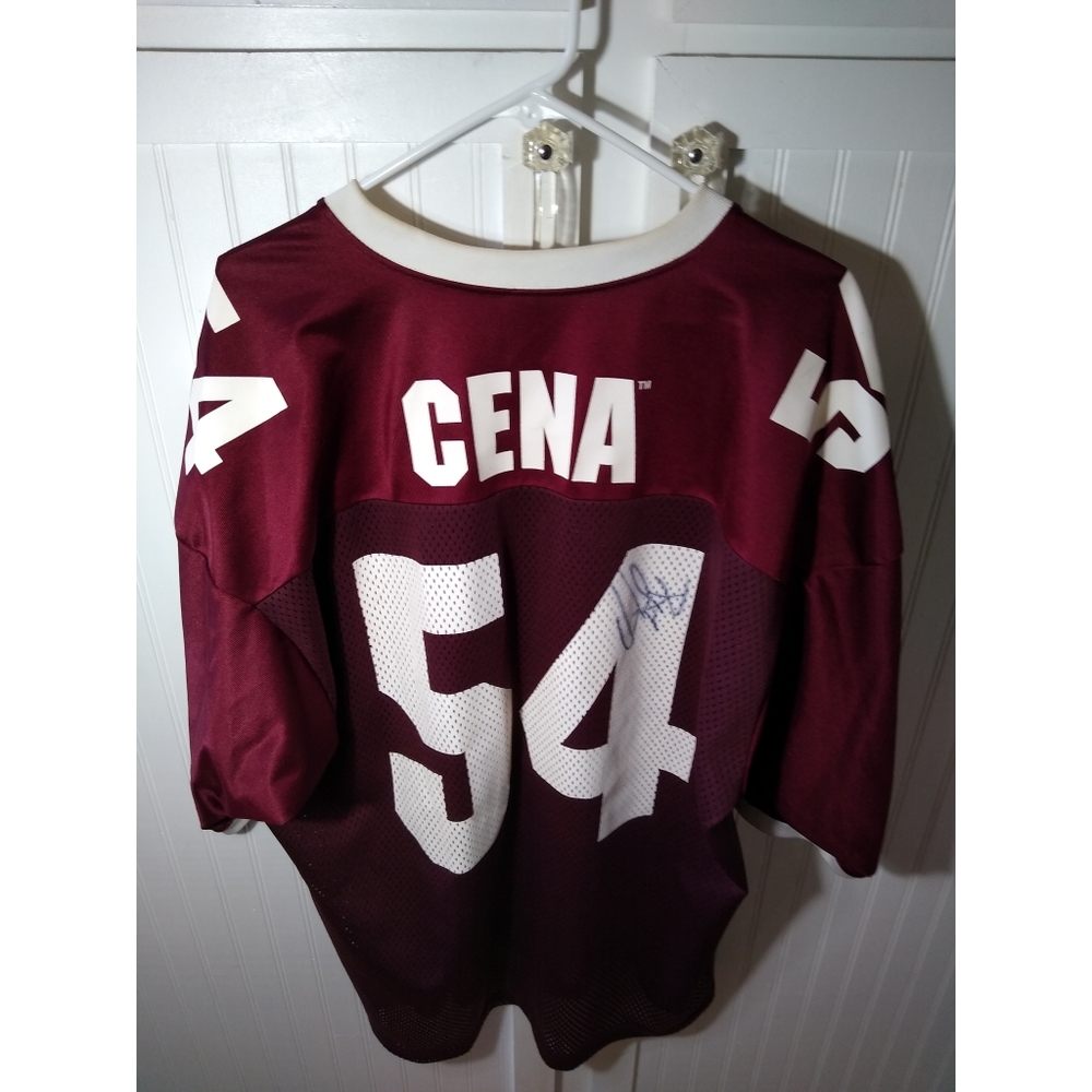 John Cena Signed WWE Jersey Maroon White